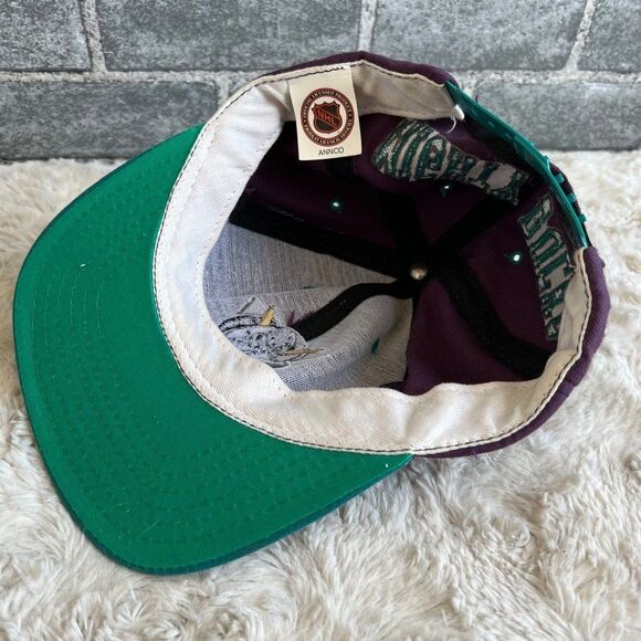 Vintage NHL Annco Anaheim Mighty Ducks Snapback Hat - Picture 6 of 8